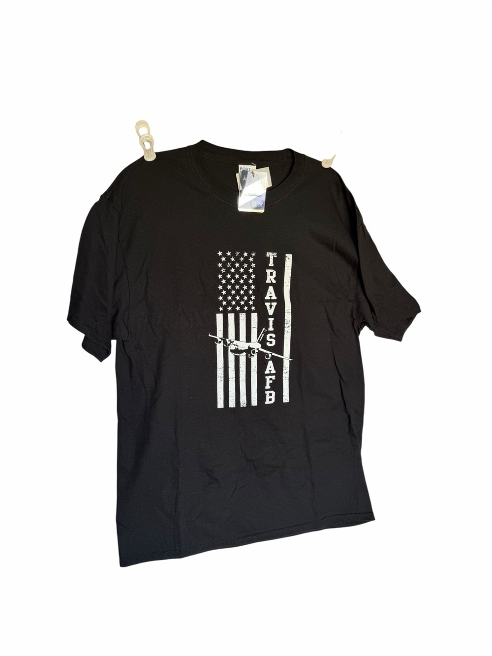 Travis AFB Black Graphic Men's T‑Shirt